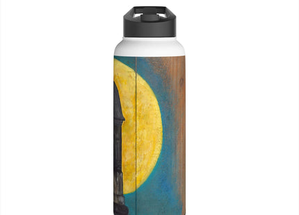 Garita at Night - La Garita del Morro Night View Stainless Steel Water Bottle
