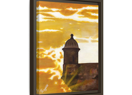 Atardecer en San Juan Framed Canva