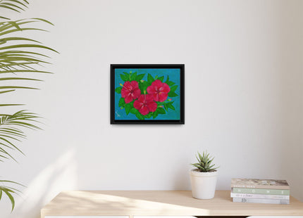 Trio Amapola Matte Framed Canvas