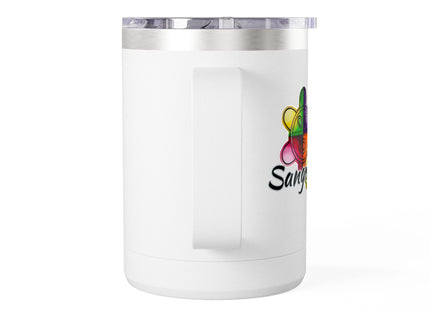 Mug Tumbler with Taino Coqui Frog and Sol Taino Symbol