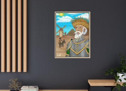 Quijote Jíbaro Framed Canvas - Matte