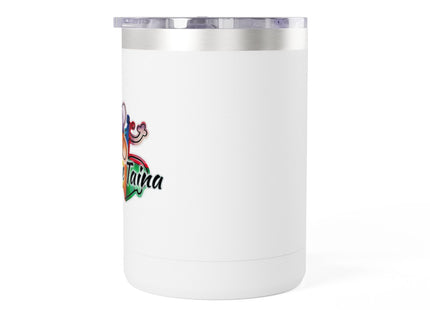Mug Tumbler with Taino Coqui Frog and Sol Taino Symbol