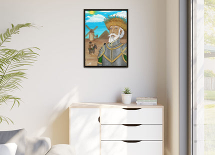 Quijote Jíbaro Framed Canvas - Matte