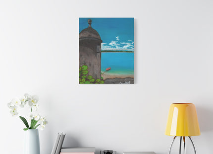 De Pezca en San Juan - Matte Canvas, Stretched, 1.25"