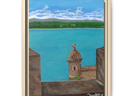 De Paseo en San Juan Matte Framed Canvas