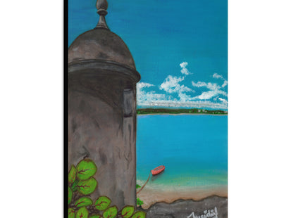 De Pezca en San Juan - Matte Canvas, Stretched, 1.25"