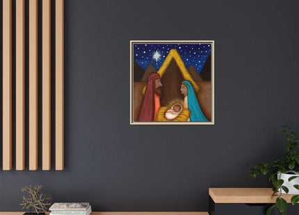 Nativity Canvas Framed – Puerto Rican Nativity Art