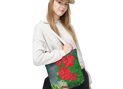 Una Noche en Puerto Rico with coqui and amapolas - Tote Bag