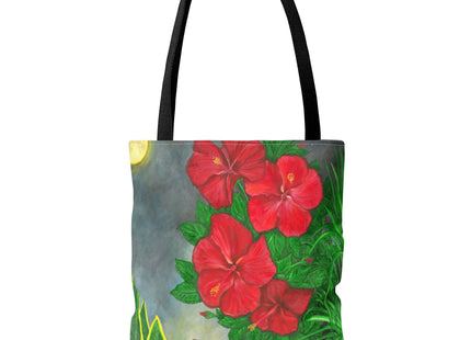 Una Noche en Puerto Rico with coqui and amapolas - Tote Bag