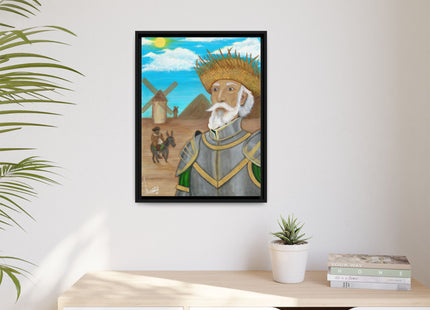 Quijote Jíbaro Framed Canvas - Matte