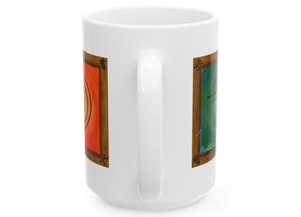 Hieroglyphics Taino Symbols Ceramic Mug —  Coffee Cup (11oz & 15oz)