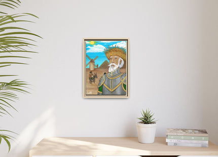 Quijote Jíbaro Framed Canvas - Matte
