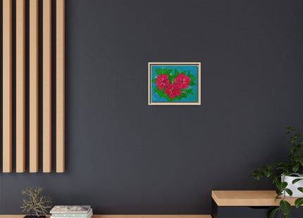 Trio Amapola Matte Framed Canvas