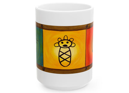 Hieroglyphics Taino Symbols Ceramic Mug —  Coffee Cup (11oz & 15oz)