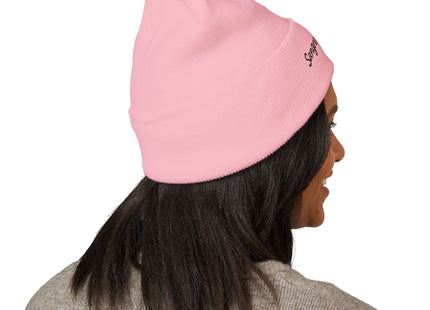 Taino Symbol Beanie Hat Embroidered with Sangre Taina Logo - Classic