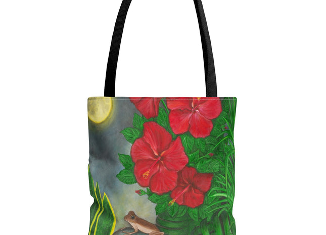 Una Noche en Puerto Rico with coqui and amapolas - Tote Bag