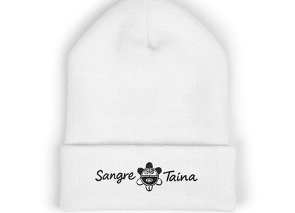Taino Symbol Beanie Hat Embroidered with Sangre Taina Logo - Classic
