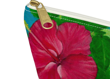 Trio Amapola - Tropical Hibiscus Make-up, Accessories Pouch / Bag with T‑Bottom