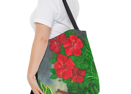 Una Noche en Puerto Rico with coqui and amapolas - Tote Bag