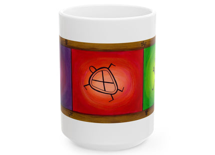 Hieroglyphics Taino Symbols Ceramic Mug —  Coffee Cup (11oz & 15oz)