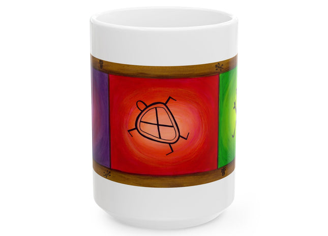 Hieroglyphics Taino Symbols Ceramic Mug —  Coffee Cup (11oz & 15oz)