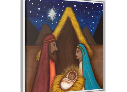 Nativity Canvas Framed – Puerto Rican Nativity Art
