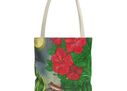 Una Noche en Puerto Rico with coqui and amapolas - Tote Bag