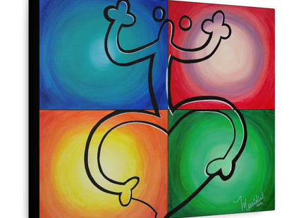 Coqui colorido - Matte Canvas, Stretched, 1.25"