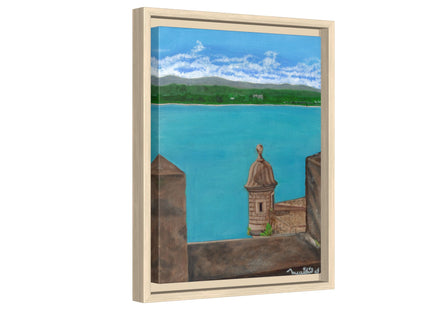 De Paseo en San Juan Matte Framed Canvas