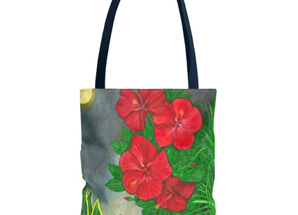 Una Noche en Puerto Rico with coqui and amapolas - Tote Bag