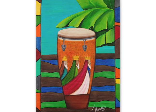 Canvas Print - Conga Campera Music and Three Wise Men