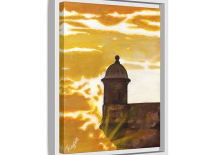 Atardecer en San Juan Framed Canva