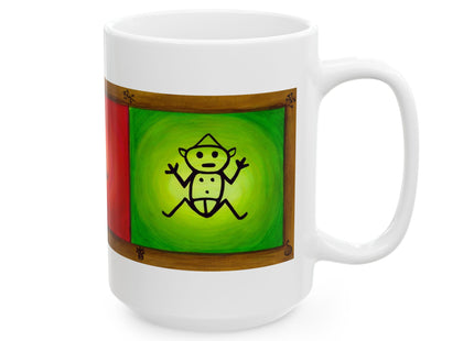 Hieroglyphics Taino Symbols Ceramic Mug —  Coffee Cup (11oz & 15oz)