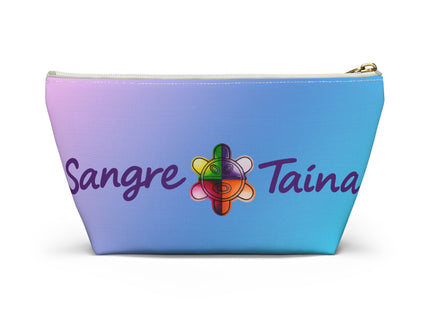 Sangre Taina Logo Make-up, Accessories Pouch with T‑Bottom