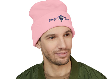Taino Symbol Beanie Hat Embroidered with Sangre Taina Logo - Classic