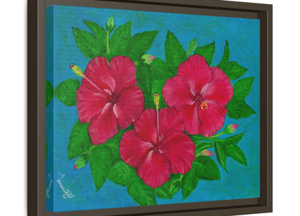 Trio Amapola Matte Framed Canvas