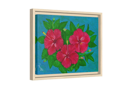 Trio Amapola Matte Framed Canvas