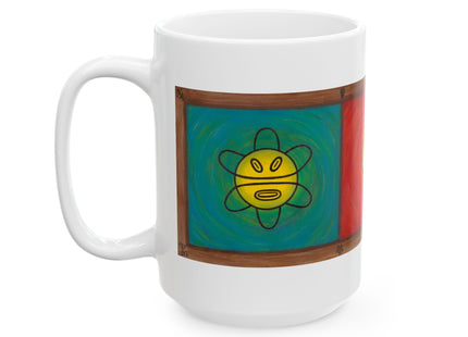 Hieroglyphics Taino Symbols Ceramic Mug —  Coffee Cup (11oz & 15oz)