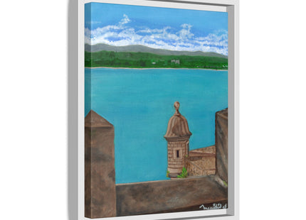 De Paseo en San Juan Matte Framed Canvas