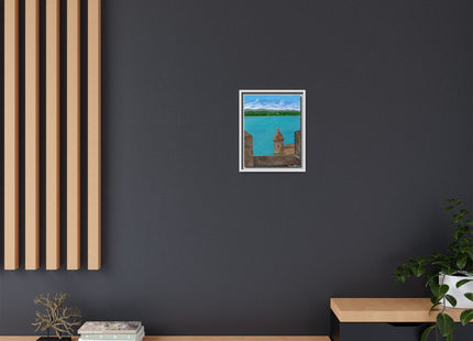 De Paseo en San Juan Matte Framed Canvas