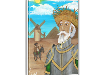 Quijote Jíbaro Framed Canvas - Matte