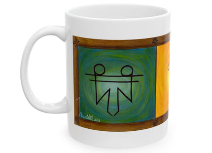 Hieroglyphics Taino Symbols Ceramic Mug —  Coffee Cup (11oz & 15oz)