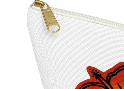 I Have Taino Blood Pouch — Taino Hieroglyphics design cosmetic T-Bottom Bag (white)