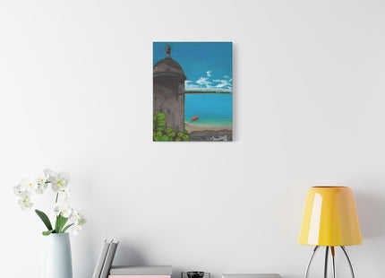 De Pezca en San Juan - Matte Canvas, Stretched, 1.25"