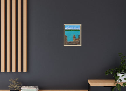 De Paseo en San Juan Matte Framed Canvas