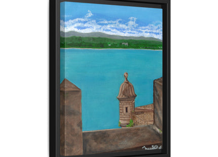 De Paseo en San Juan Matte Framed Canvas