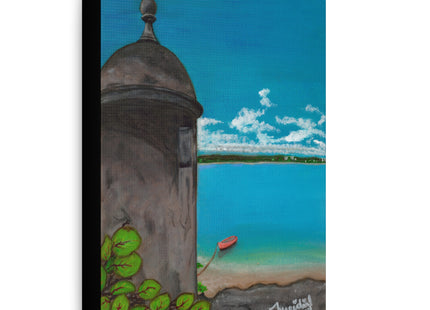 De Pezca en San Juan - Matte Canvas, Stretched, 1.25"