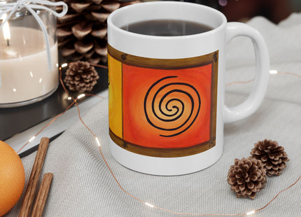 Hieroglyphics Taino Symbols Ceramic Mug —  Coffee Cup (11oz & 15oz)