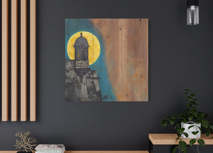 Garita at Night - Matte Canvas, Stretched, 1.25"