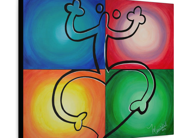 Coqui colorido - Matte Canvas, Stretched, 1.25"